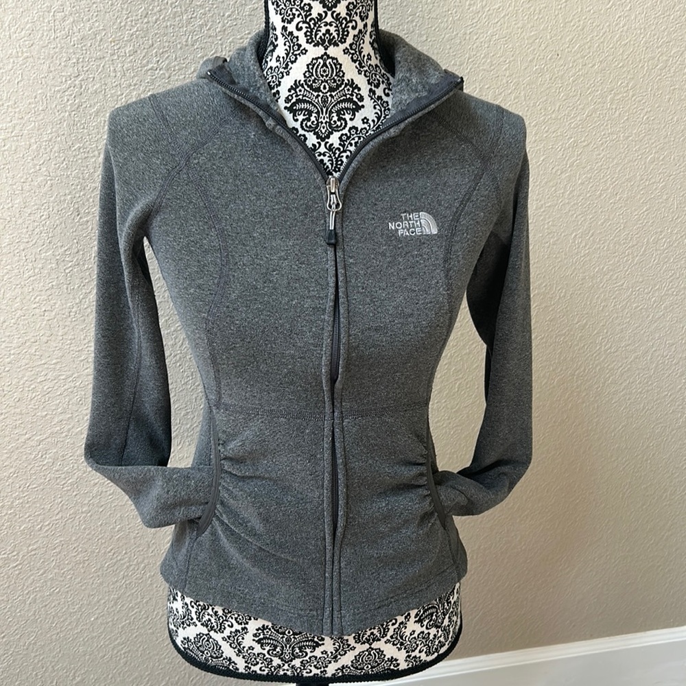 The North Face Women's Gray Full-Zip Hooded Jacket